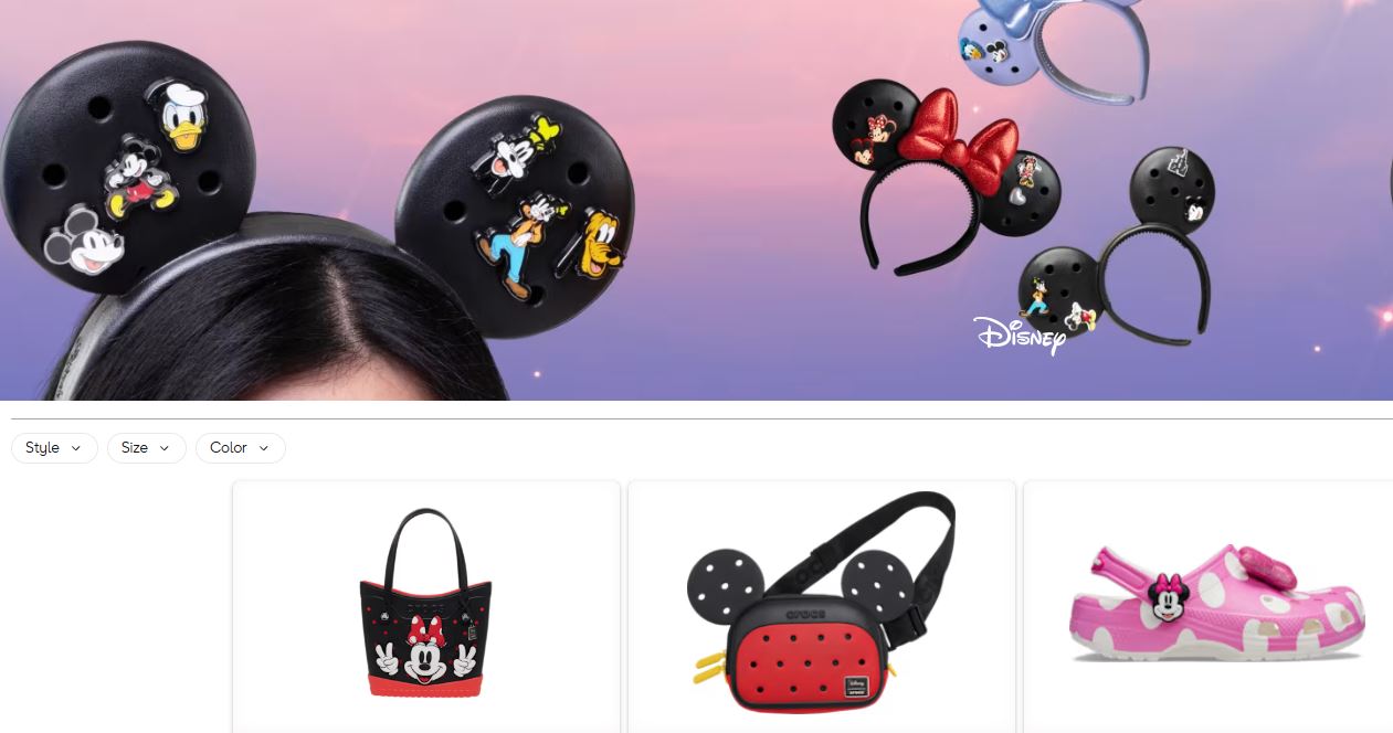 Disney Crocs Mickey & Friends collection