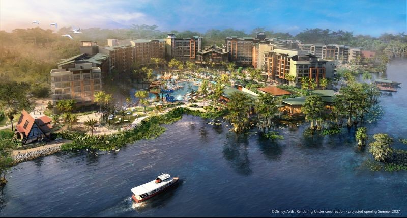 Disney Lakeshore Lodge Aerial Rendering - Courtesy of Disney