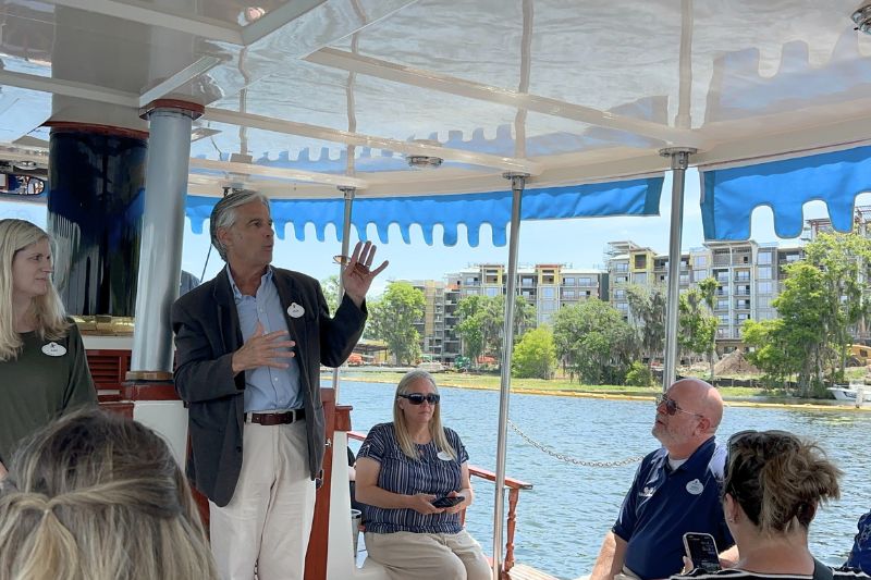 Disney Lakeshore Lodge construction tour with Disney Imagineering representatives -