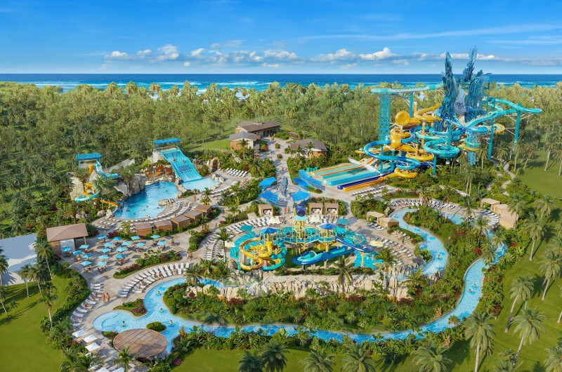 Great Stirrup Cay Great Tides Waterpark Aerial Rendering - Debuting Summer 2026 Image courtesy of Norwegian Cruise Line