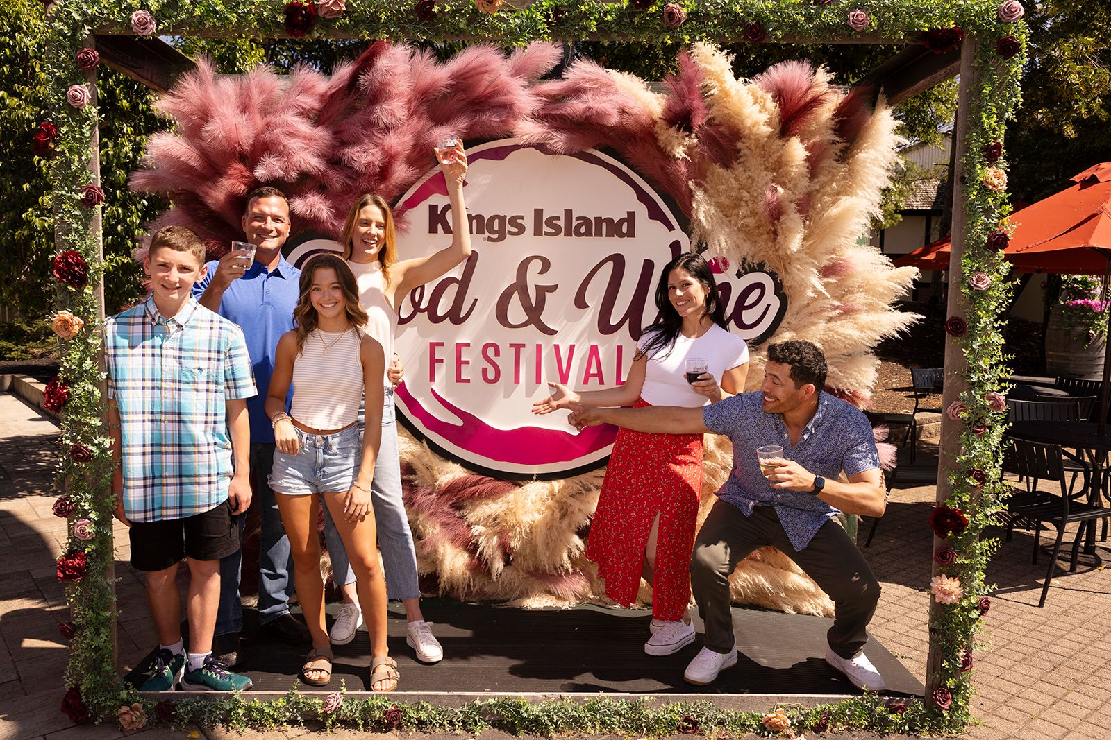 Kings Island Food & Wine Festival photo op