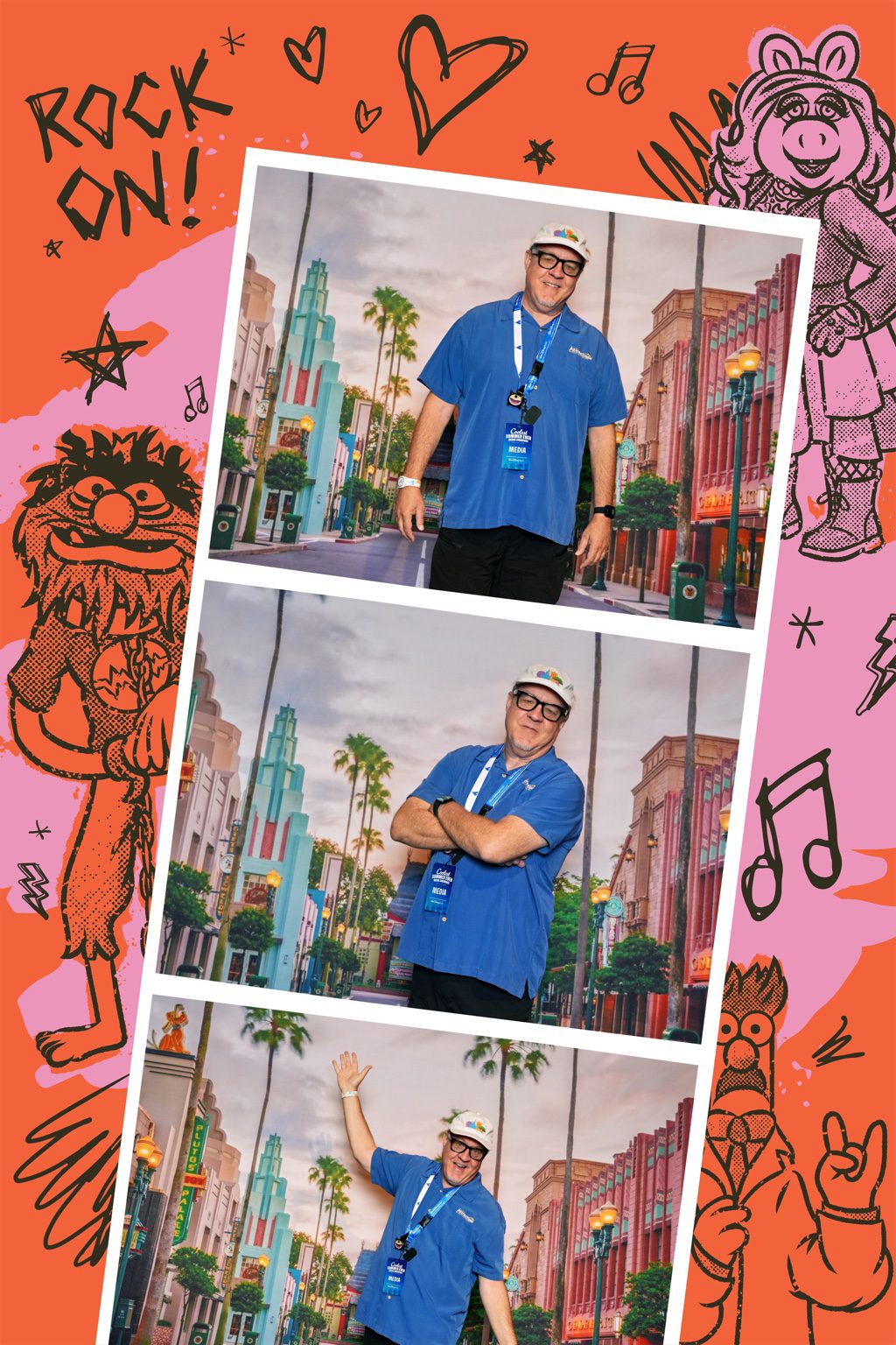 New Muppets themed Disney PhotoPass photo with graphic at Hollywood Studios