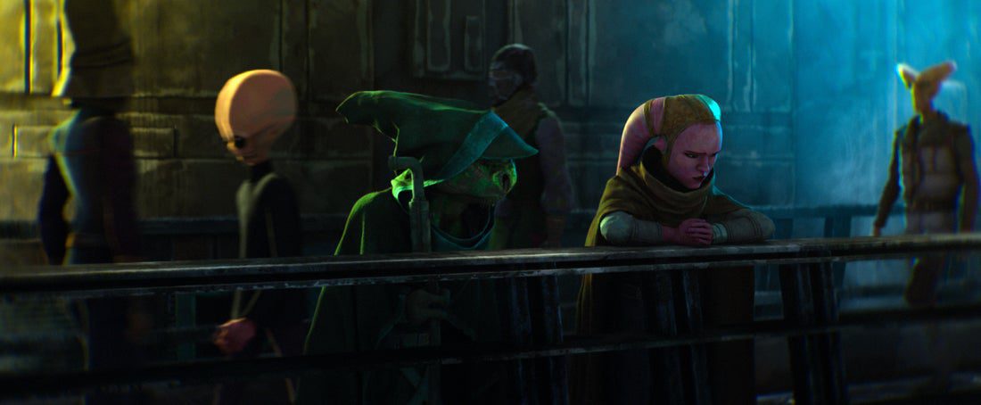 Star Wars Maul Shadow Lord city scene with Devon