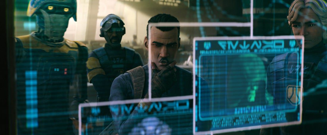 Star Wars Maul Shadow Lord wanted notice scene with Lawson character