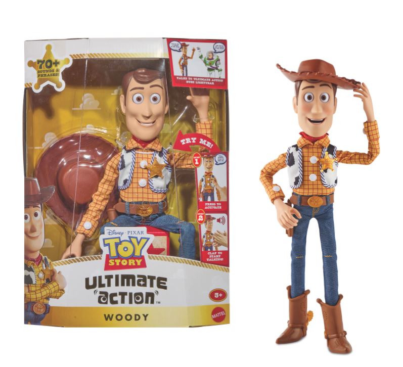 Ultimate Action Woody figure.
Image from Mattel