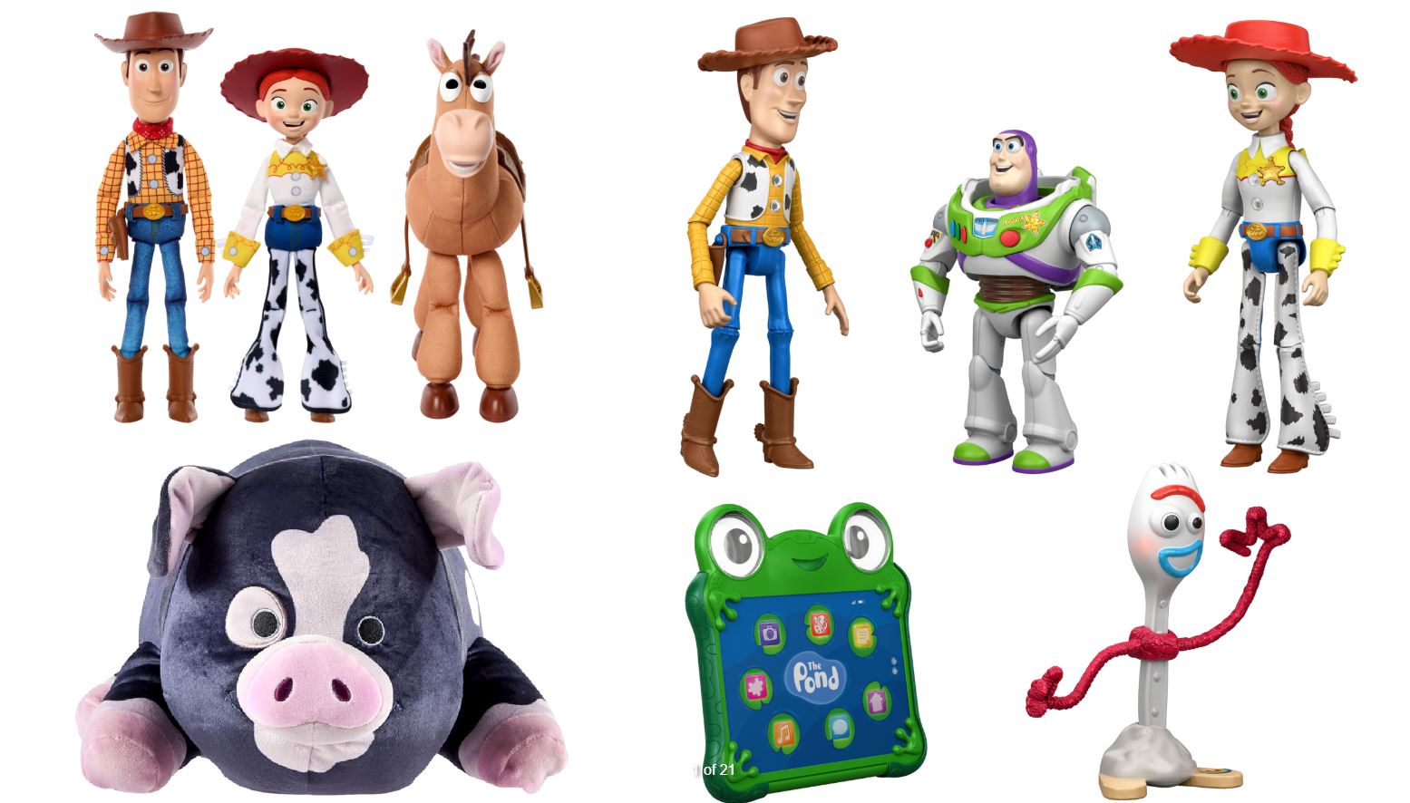 collection of toy story character products
Image from Mattel
