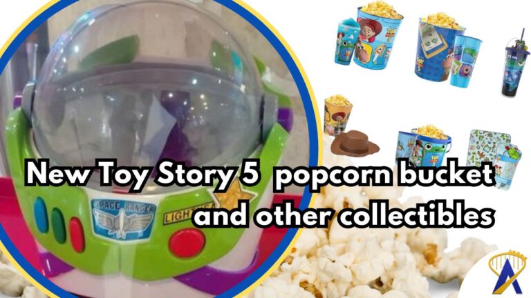 Buzz Lightyear Popcorn Bucket and Toy Story 5 from Cinemark