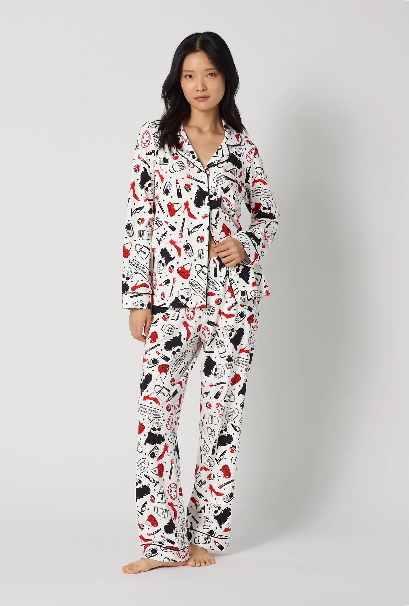 DWP Long Sleeve Jersey PJ Set1 Devil Wears Prada 2