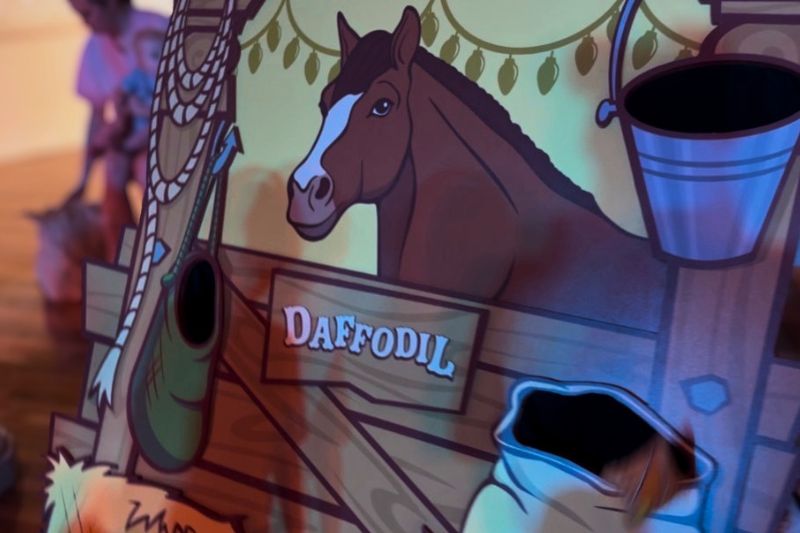 Daffodil game at Jessie's Roundup Magic Kingdom