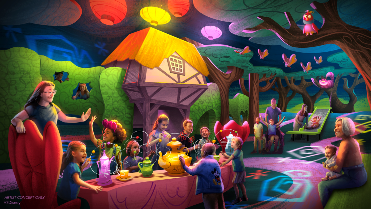 concept art for Drawn to Wonderland play area