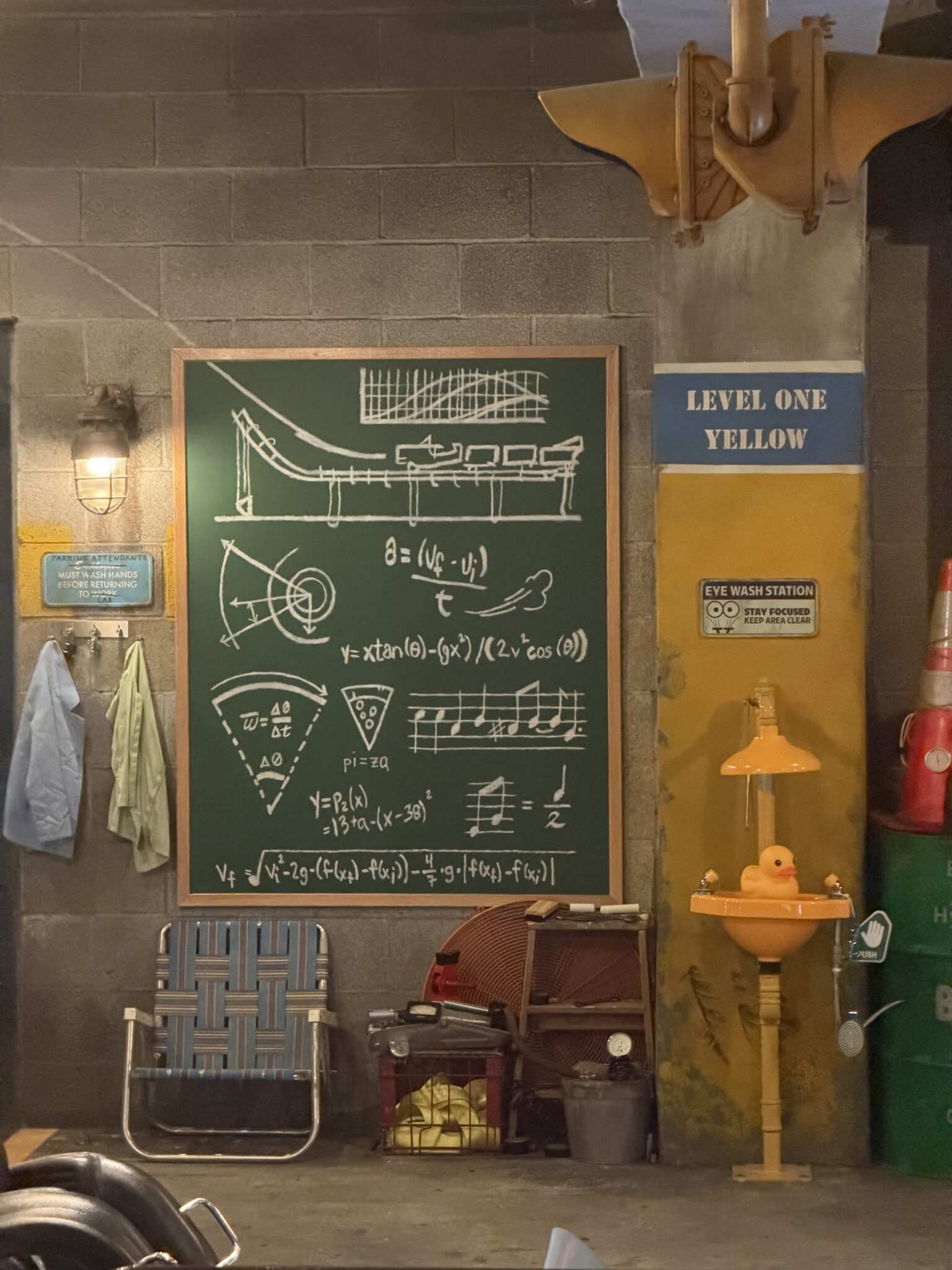 Muppets music notes on a chalkboard