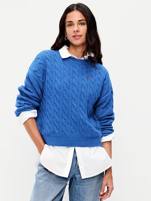 Cerulean Knit Sweater Old Navy Devil Wears Parada
