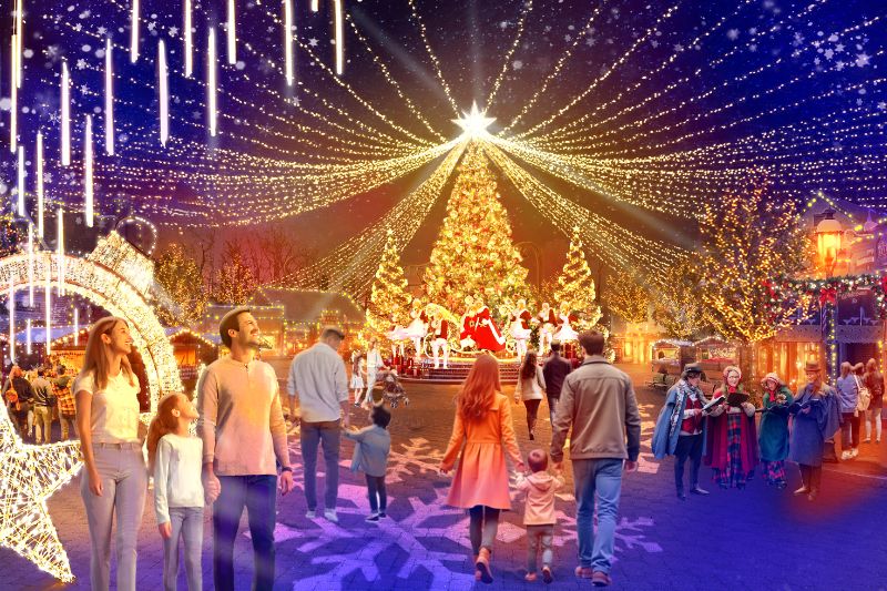 Six Flags Great Adventure - 2026 Holiday in the Park Concept Art