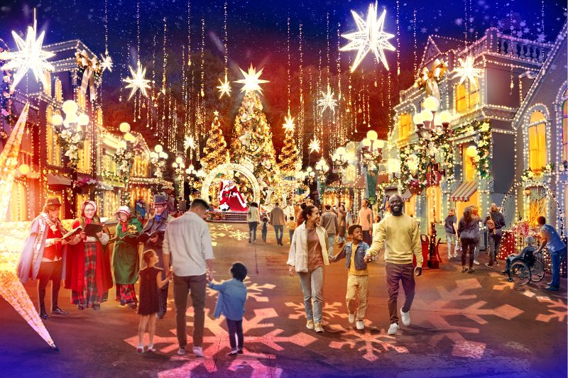 Six Flags Over Georgia - 2026 Holiday in the Park Concept Art