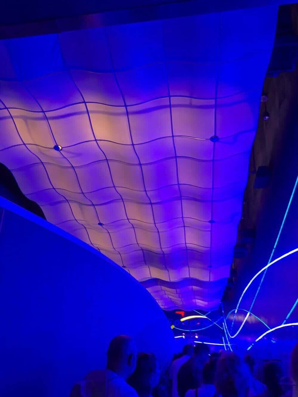 Soarin' Across America queue merge point new lighting