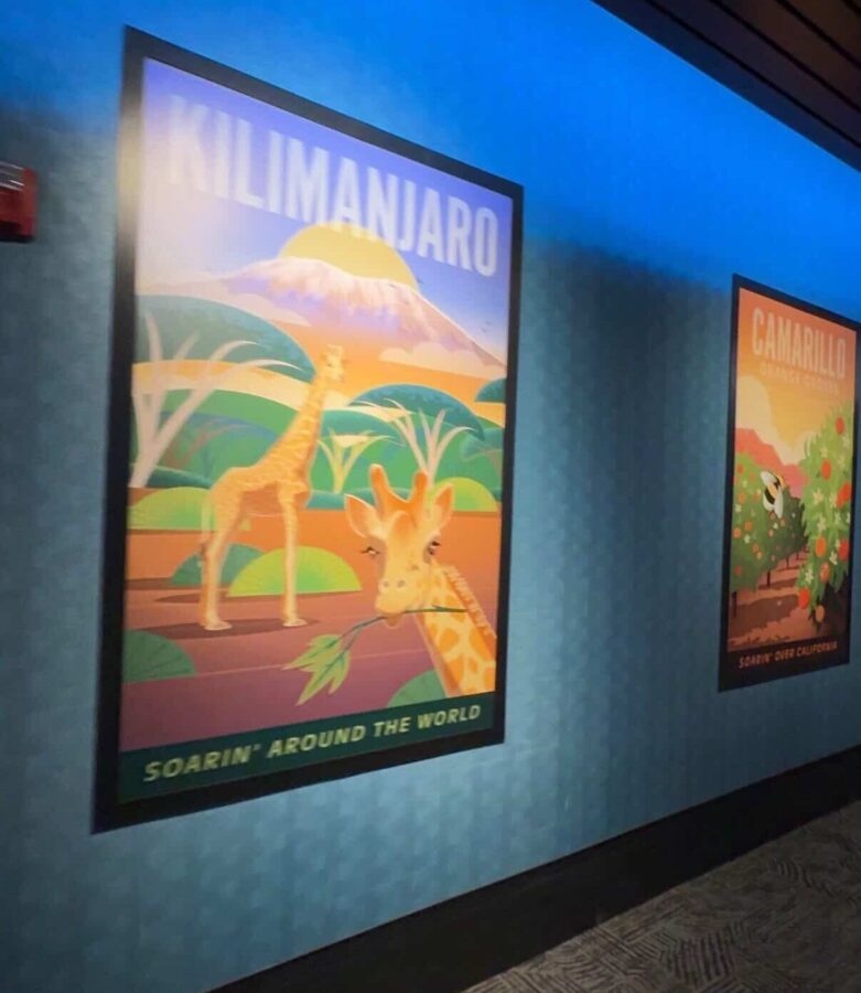 kilimanjor poster in Soarin' Across America queue 