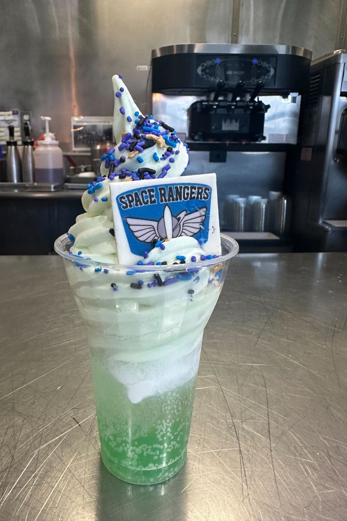 Space Ranger Float with spanger decoration and sprinkles