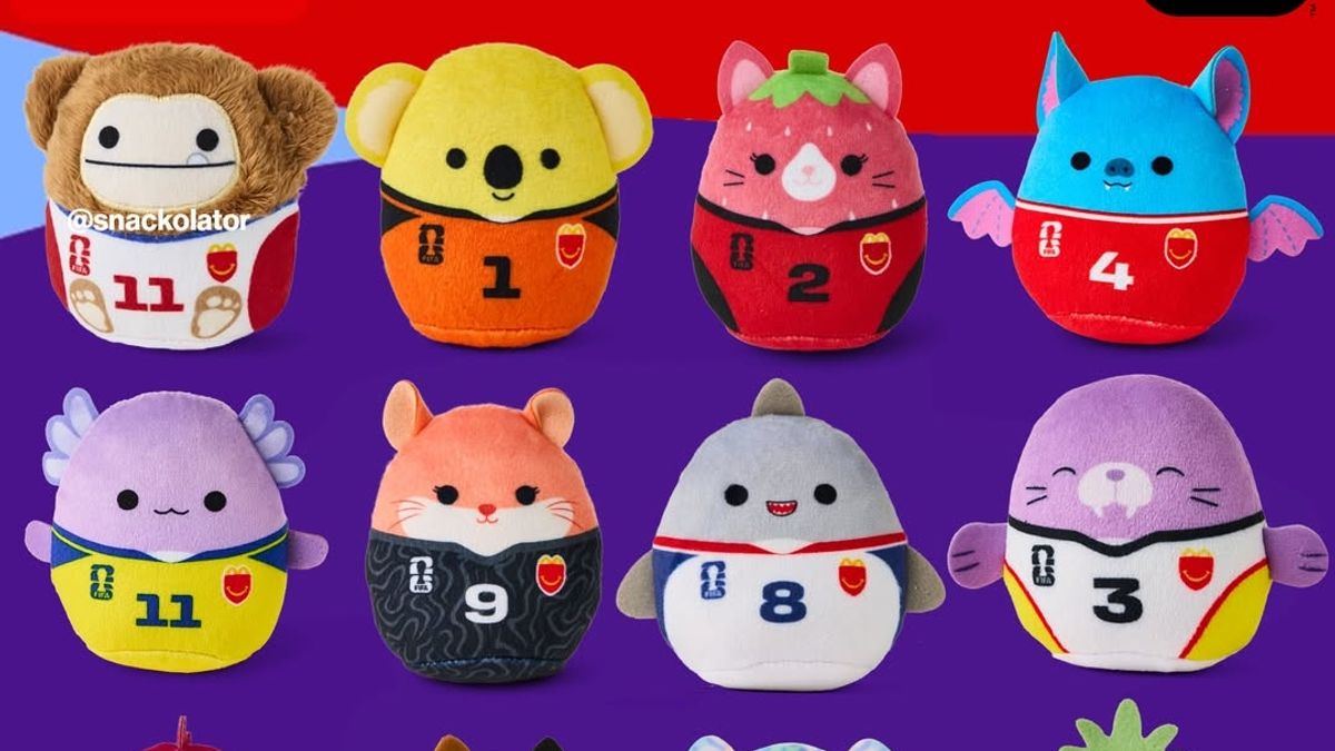 Squishmallow FIFA World Cup Happy Meal toys from @snackolator