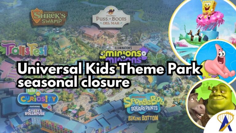 Universal Kids will be closed seasonally - courtesy of Universal