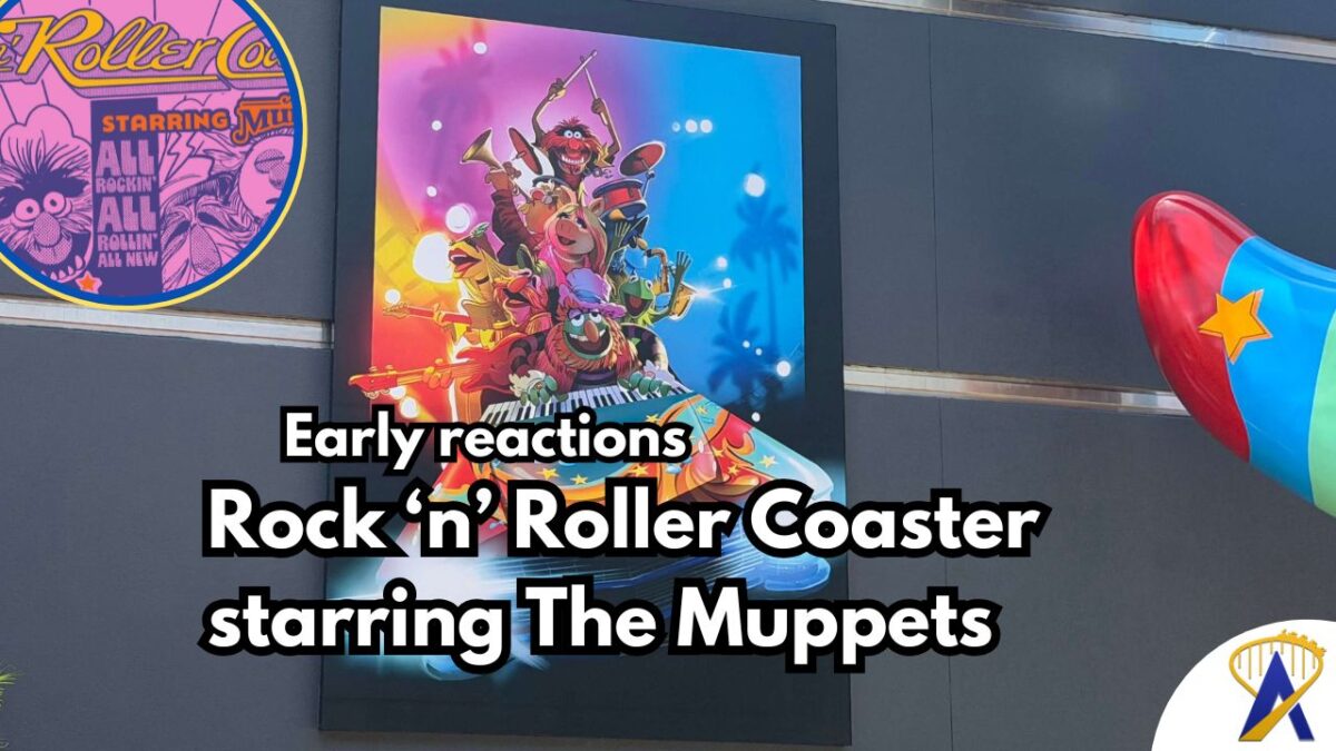collage of photos to show rock n roller coaster starring the muppets fan reactions