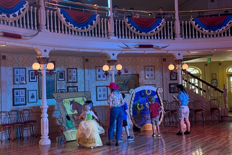 Young kids enjoying games during Jessie's Roundup Disney Cool Kids' Summer 