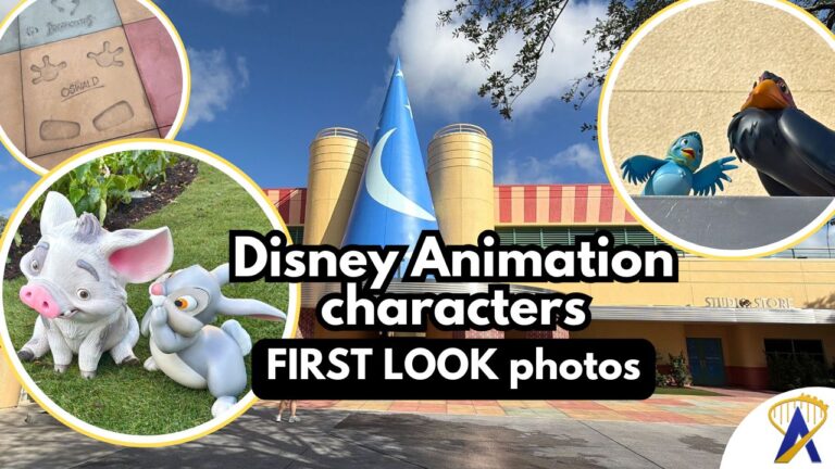 (PHOTOS) Disney Animation Courtyard’s character figures, handprints and special details