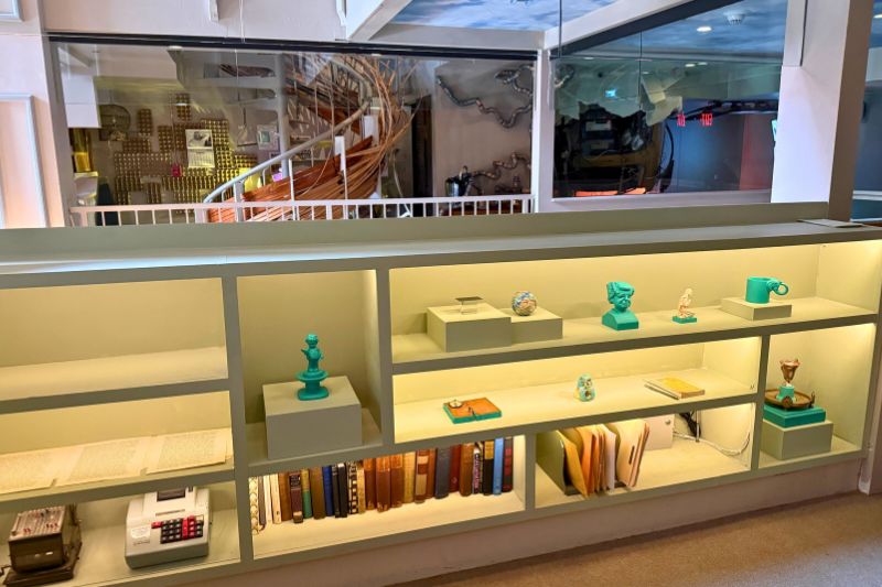 props and books on shelves at Ministry of Awe Philadelphia