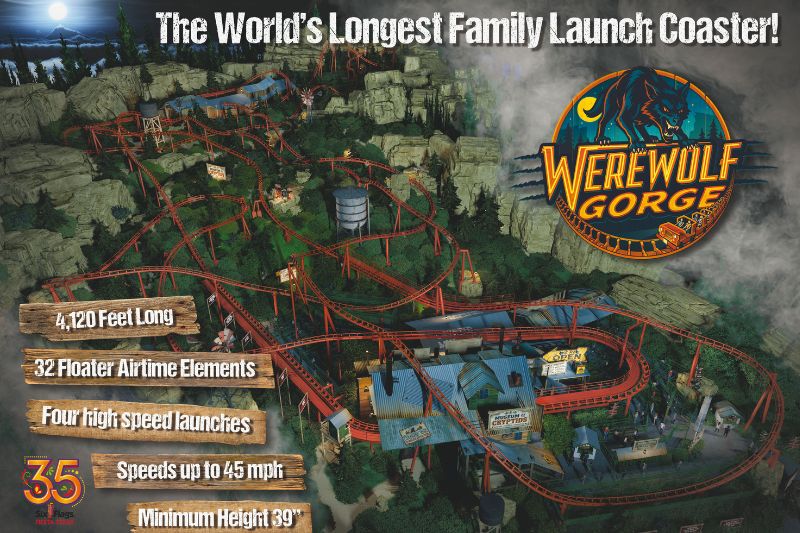 infographic with coaster stats