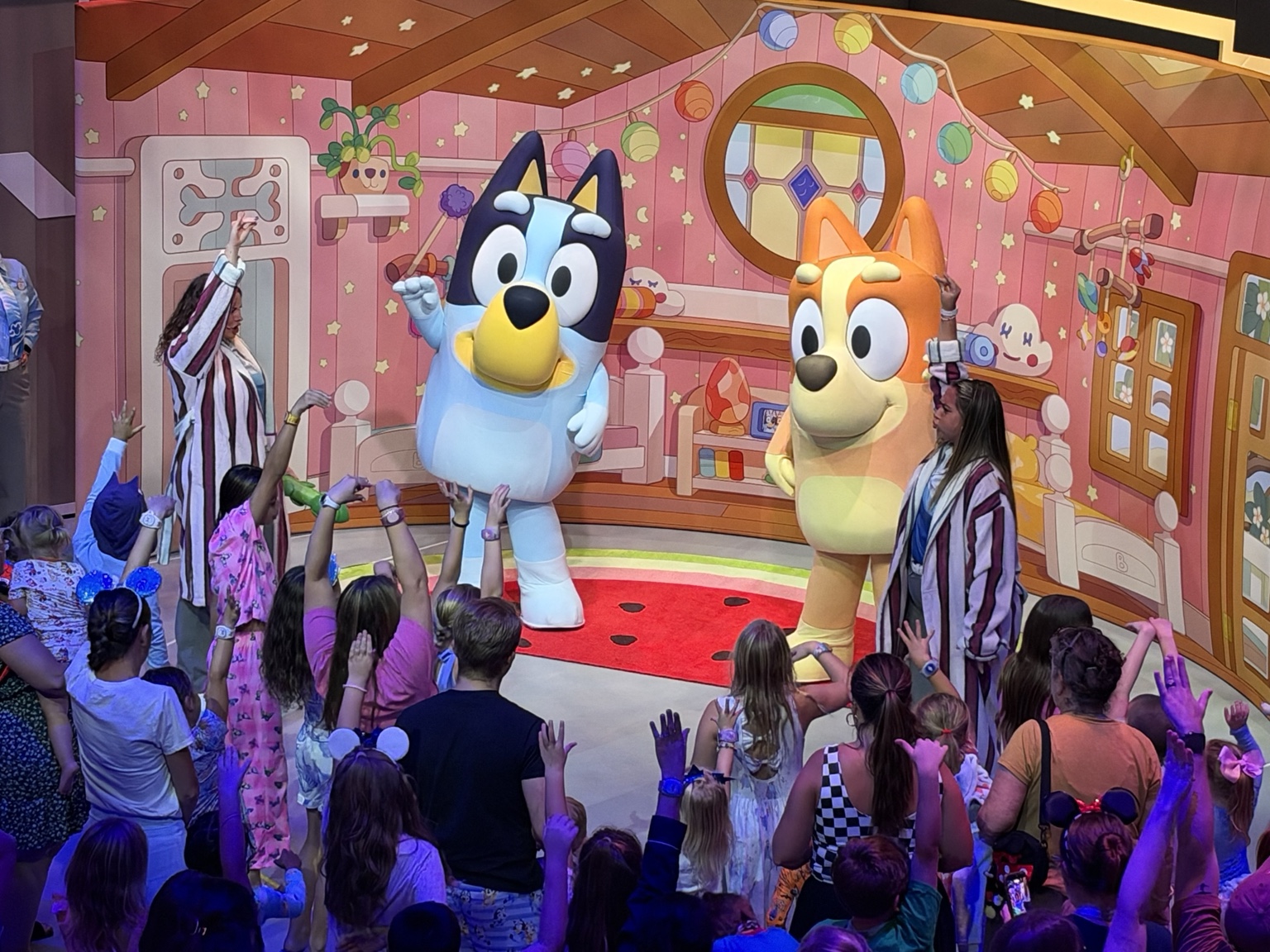 Bluey and Bingo Pyjama Party on Disney Wish