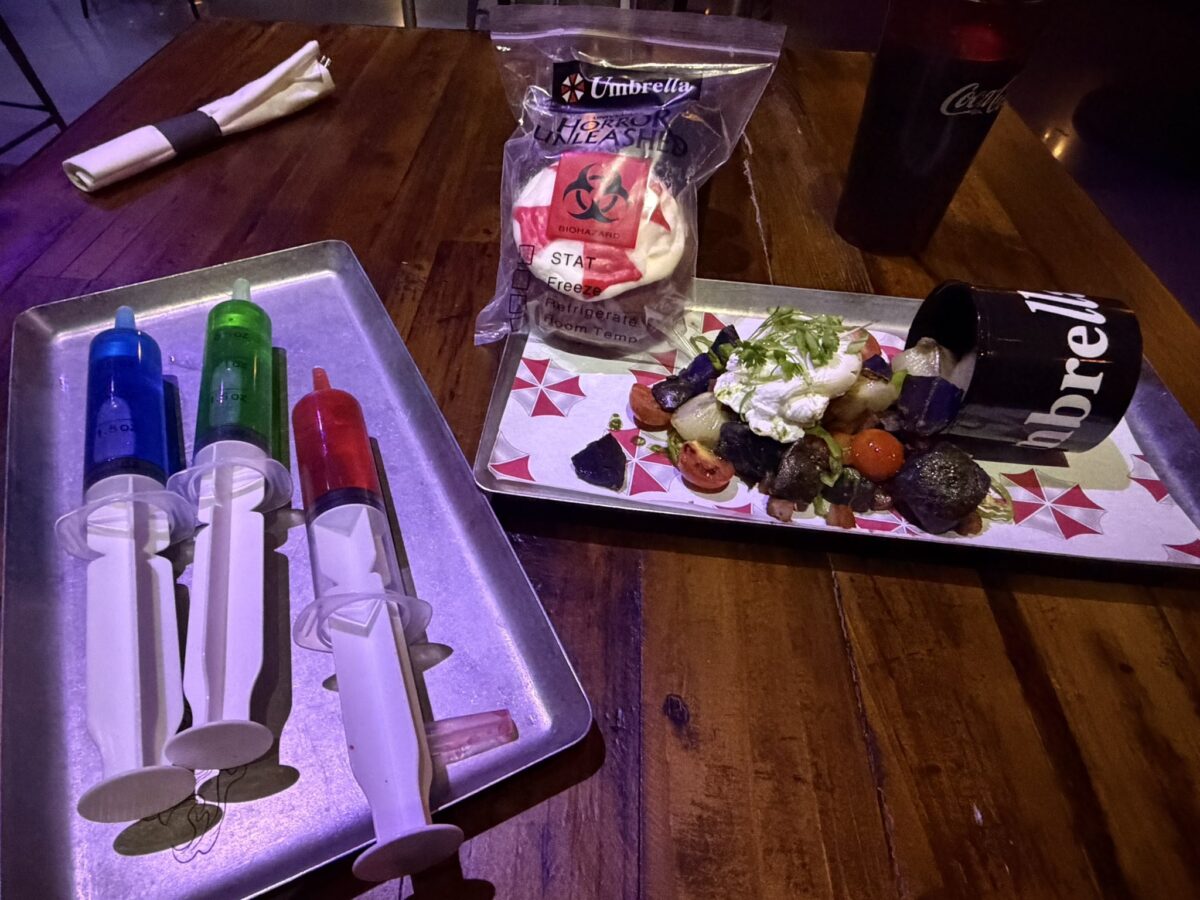Resident Evil Universal Horror Unleashed Las Vegas specialty food - @stitchkingdom on X formerly Twitter