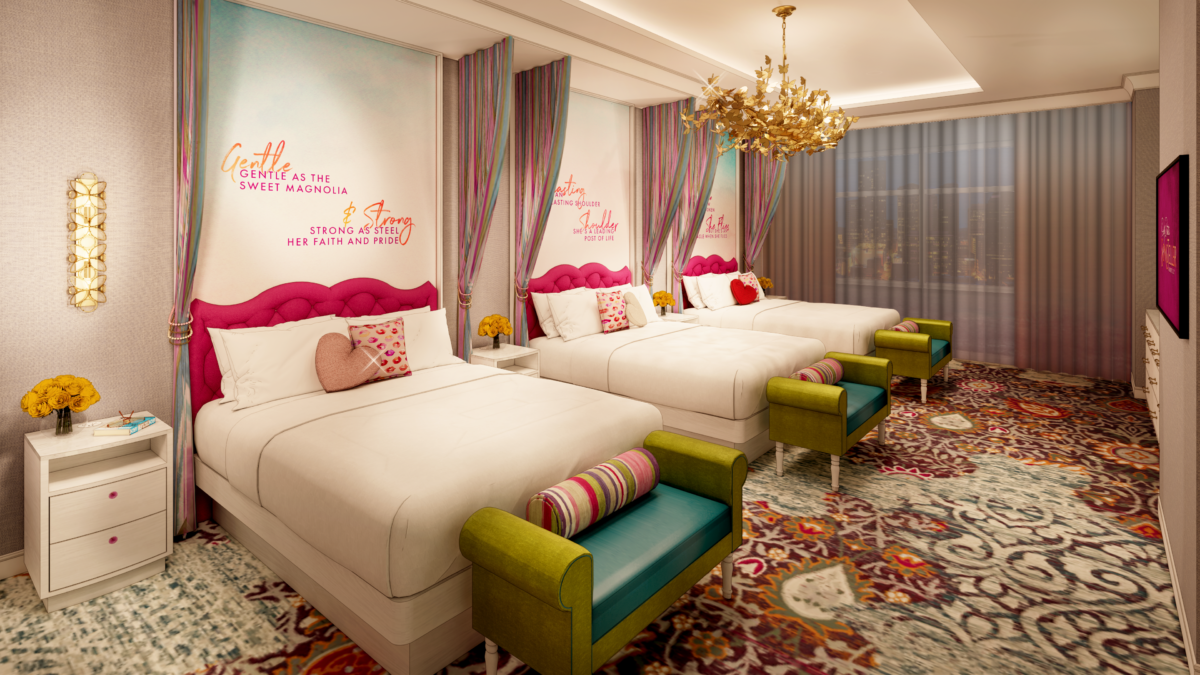Rendering of Guest bedrooms in the Six Sisters Suite