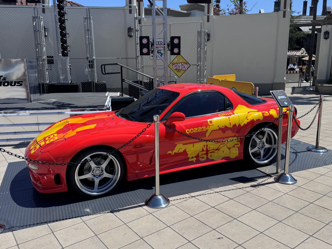 Universal Studios Hollywood Mega Movie Summer 2026 - 1993 Mazda RX-7 FD Fast & Furious picture car