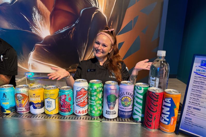 Canned beverages Level99 Disney Springs 