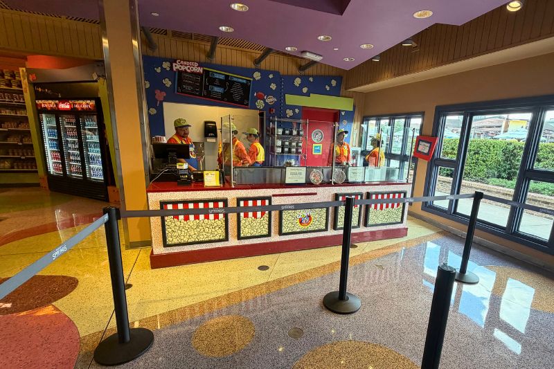 Goofy Candy Co. Popcorn counter
