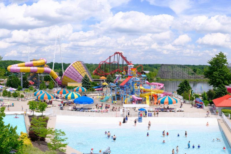 Michigan’s Adventure Amusement Park and WildWater Adventure Waterpark wide shot