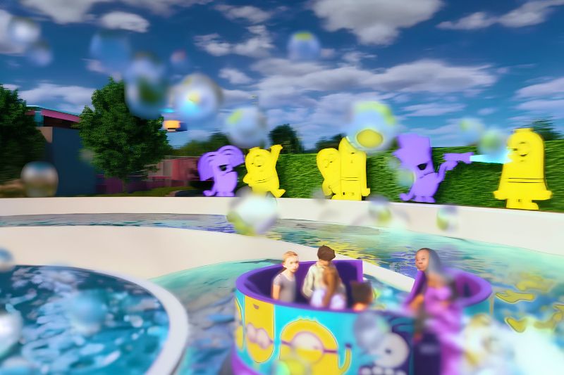 Bello Bay Cruise concept art circular raft ride kids