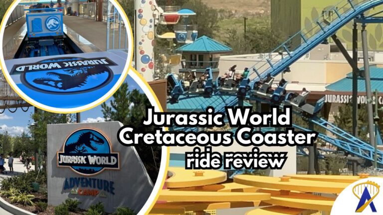 ride review Jurassic World Cretaceous Coaster universal kids resort