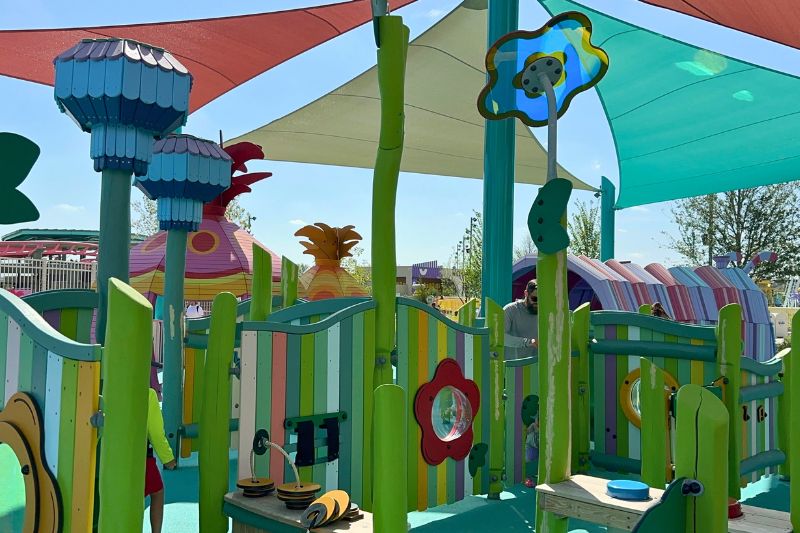 Trolls Critter Crawl toddler playground Trollsfest