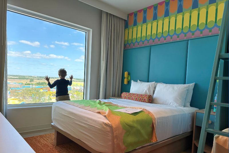 Universal Kids Resort Hotel theme park view room