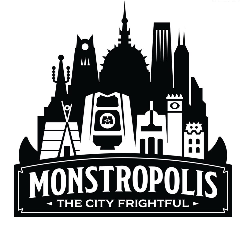 Monstropolis city logo based on Monsters Inc. movie