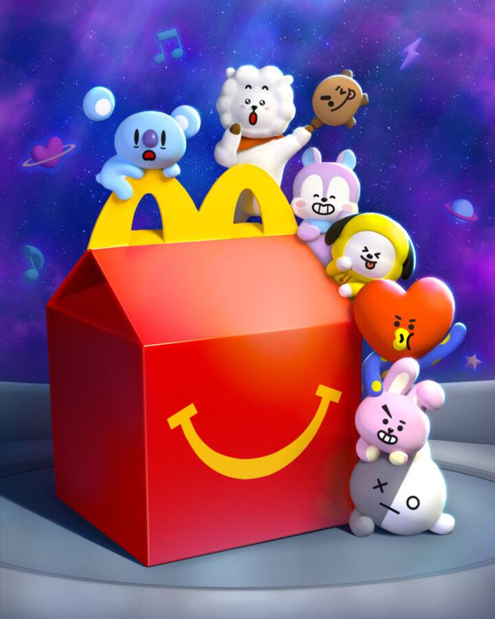 BT21 Happy Meal toys from McDonald's