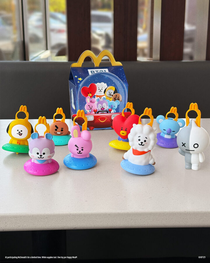 BT21 Happy Meal toys launch image