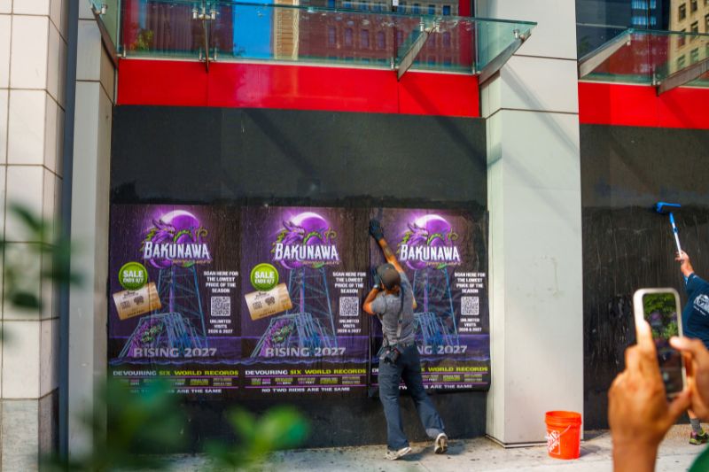 Bakunawa poster in NYC