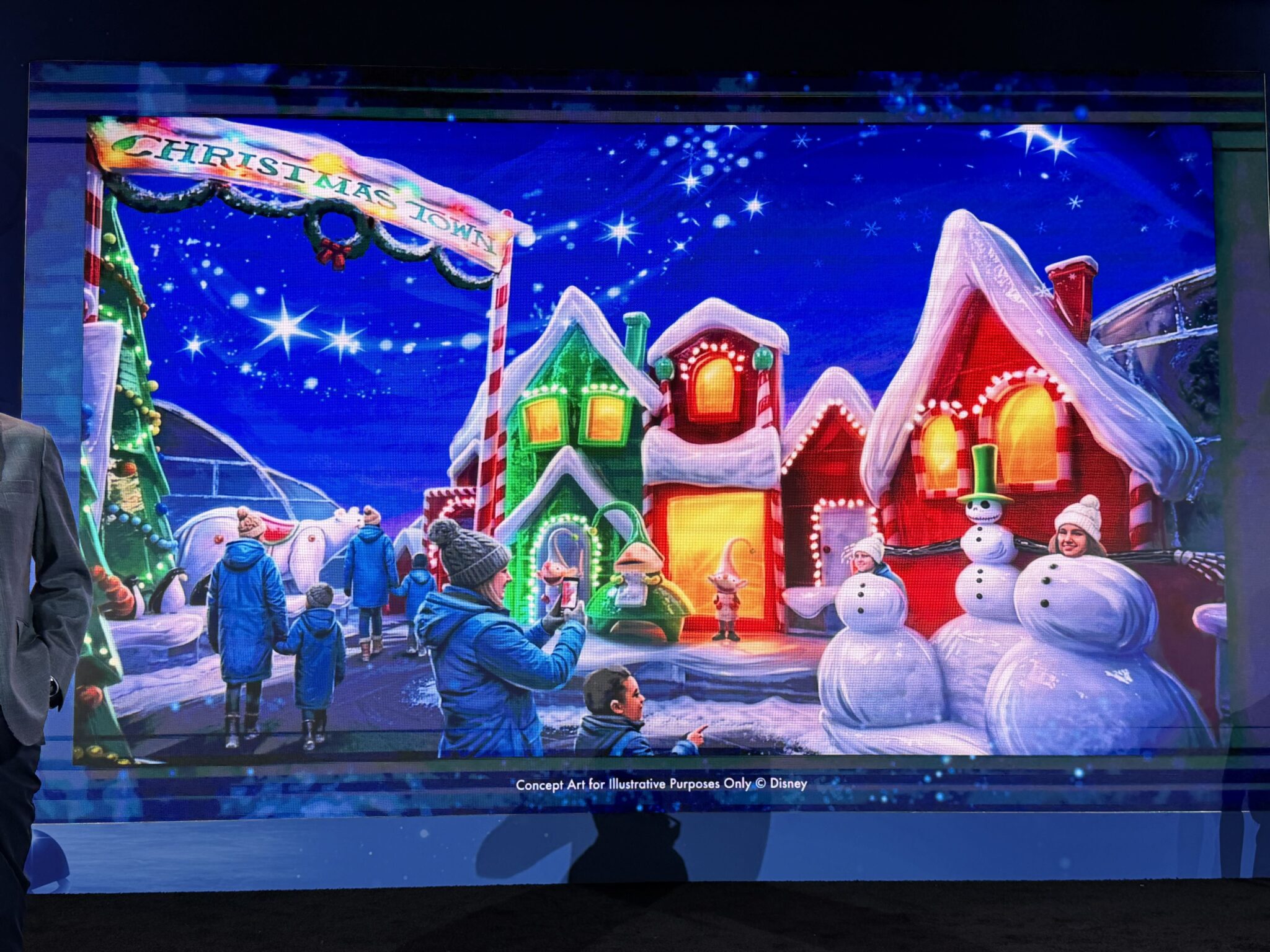 Christmas Town concept for Gaylord ice Nightmare Before Christmas Jack Skellington