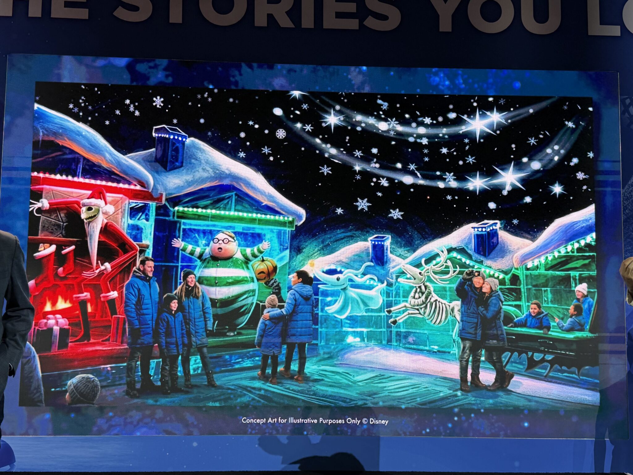 Christmas Town concept for Gaylord ice Nightmare Before Christmas