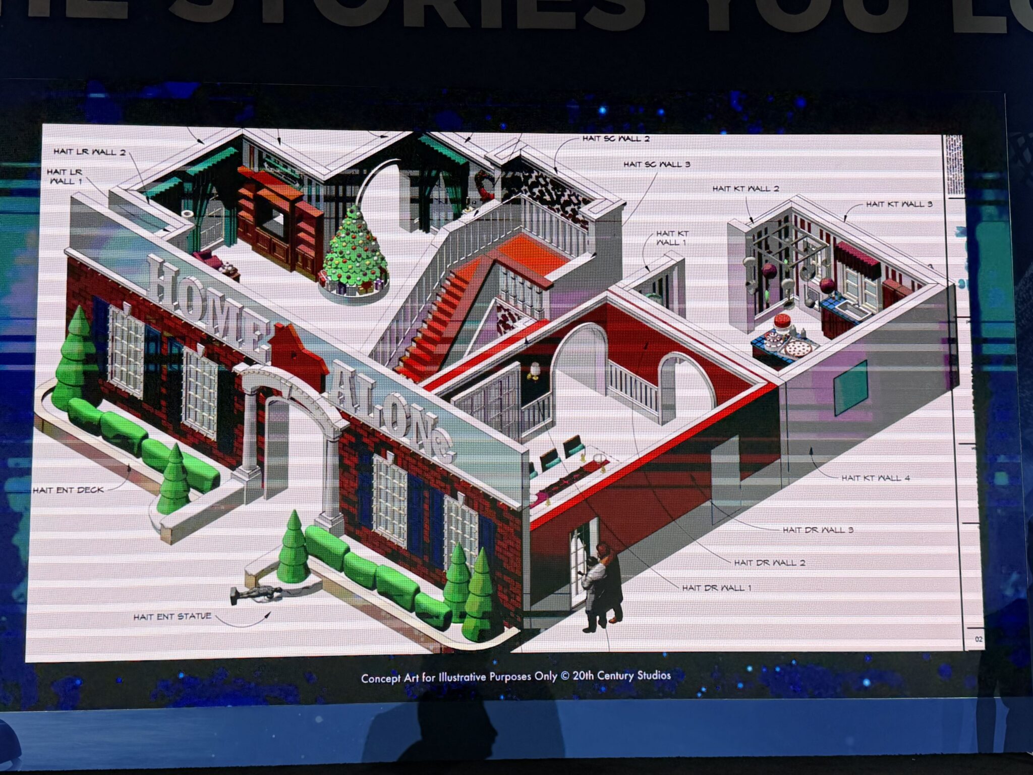 Home Alone concept for Gaylord ice
