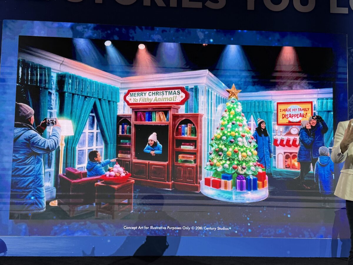 Home Alone photo opportunities concept for Gaylord ice