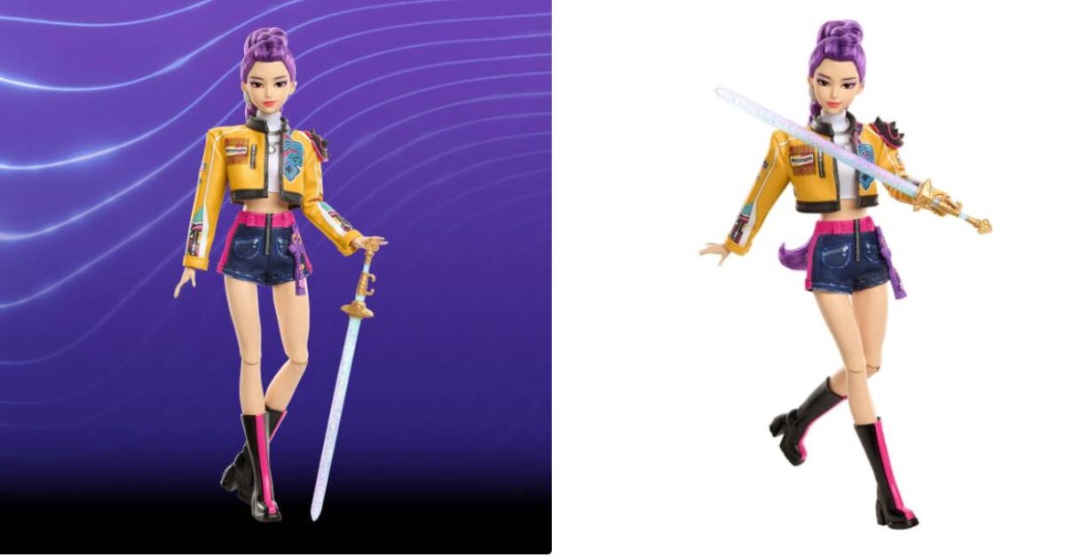 Mattel KPop Demon Hunters Rumi doll screenshot from website