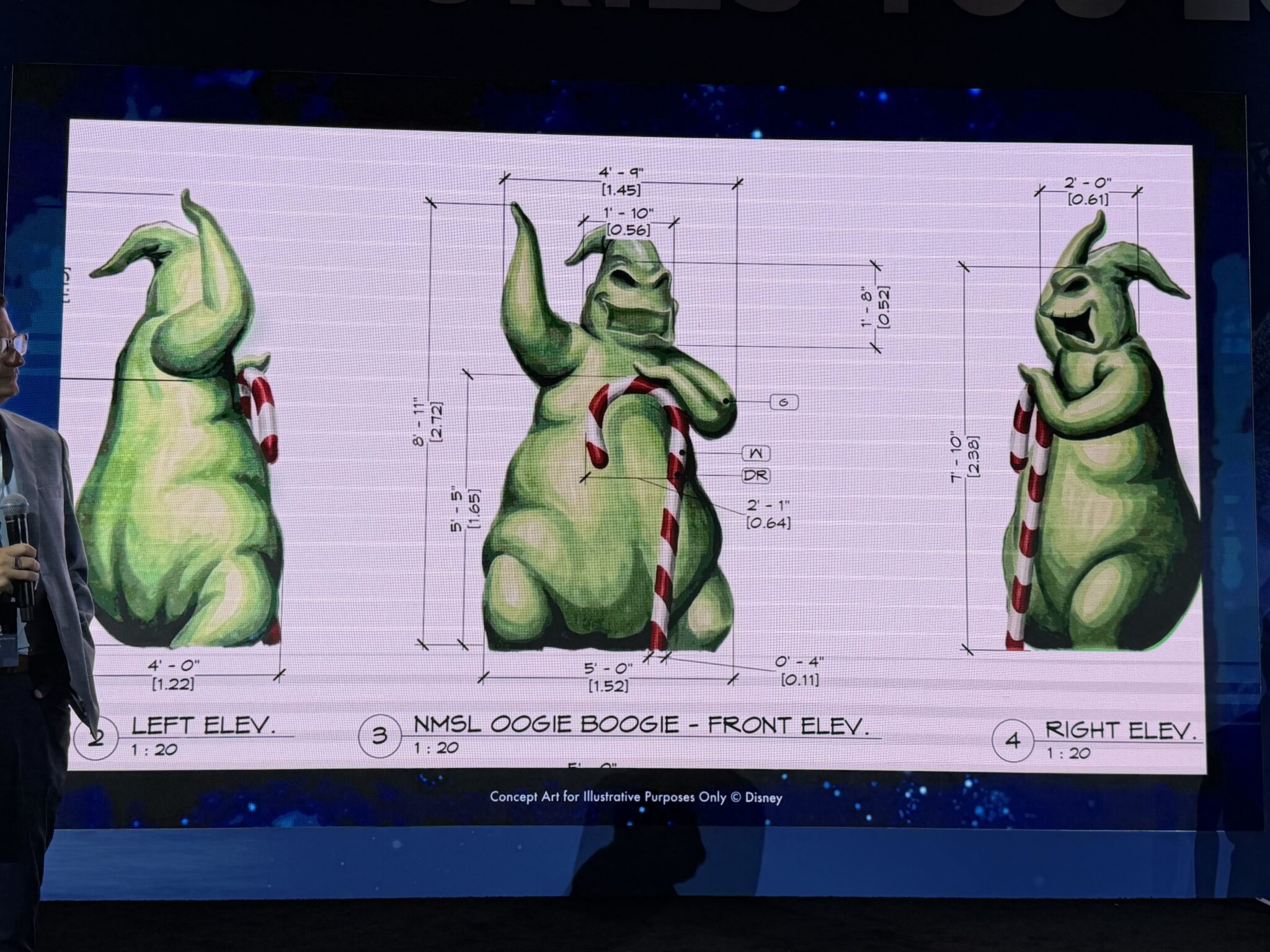 Oogie Boogie concept for Gaylord ice Nightmare Before Christmas