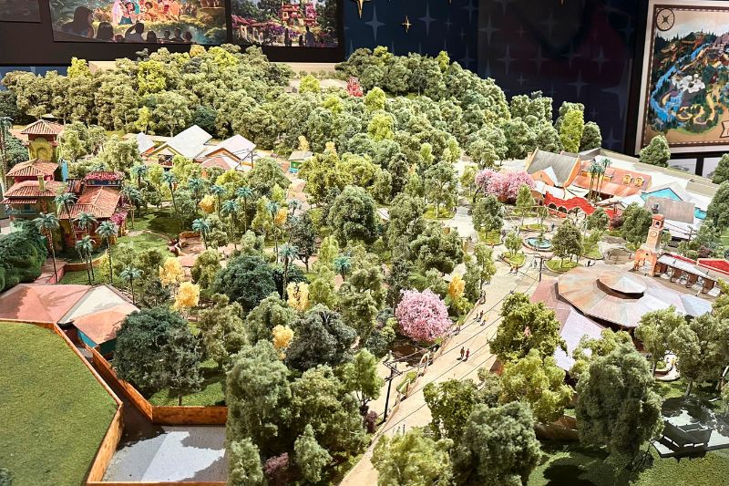 Tropical Americas model for Animal Kingdom on display at Walt Disney Presents